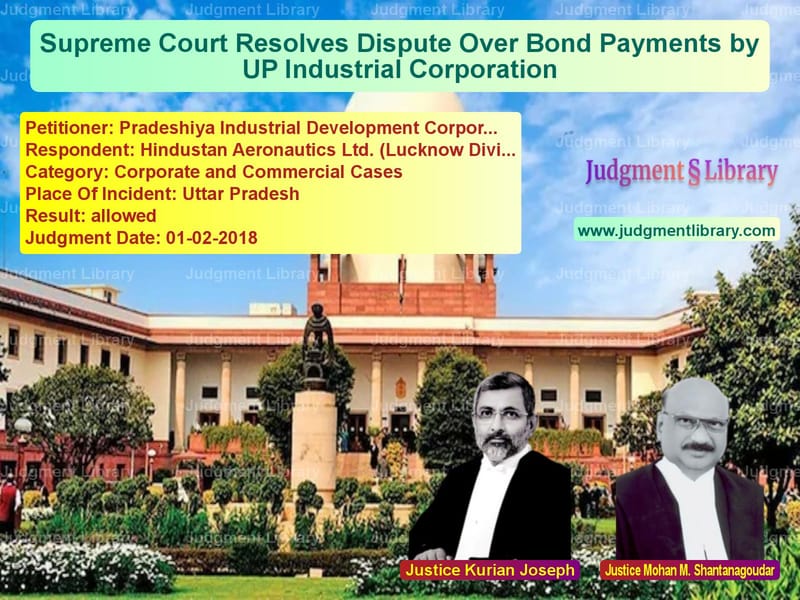 Featured image for Supreme Court Judgment dated 01-02-2018 in case of petitioner name Pradeshiya Industrial Developm vs Hindustan Aeronautics Ltd. (Lu