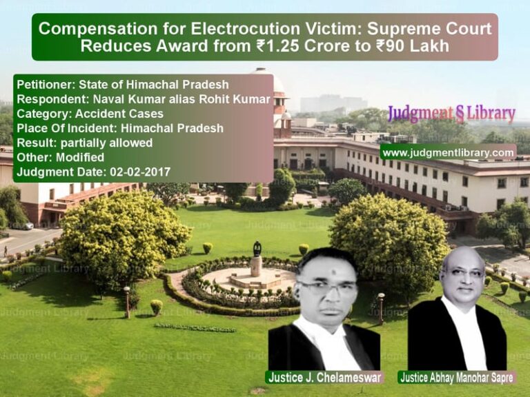 Featured image for Supreme Court Judgment dated 02-02-2017 in case of petitioner name State of Himachal Pradesh vs Naval Kumar alias Rohit Kumar