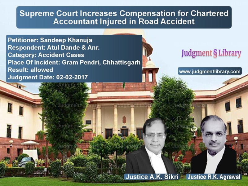 Featured image for Supreme Court Judgment dated 02-02-2017 in case of petitioner name Sandeep Khanuja vs Atul Dande & Anr.