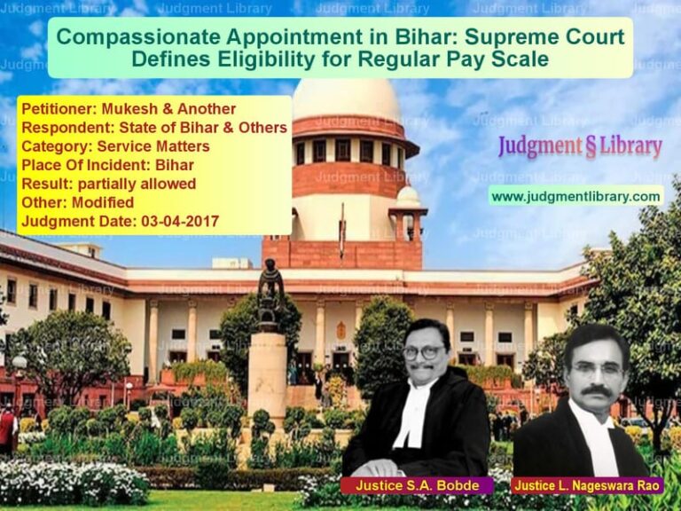 Featured image for Supreme Court Judgment dated 03-04-2017 in case of petitioner name Mukesh & Another vs State of Bihar & Others