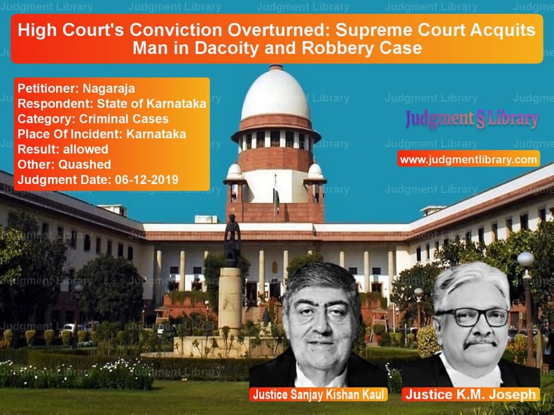 Featured image for Supreme Court Judgment dated 06-12-2019 in case of petitioner name Nagaraja vs State of Karnataka