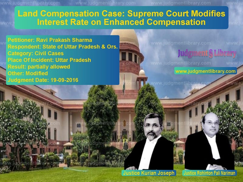 Featured image for Supreme Court Judgment dated 19-09-2016 in case of petitioner name Ravi Prakash Sharma vs State of Uttar Pradesh & Ors.