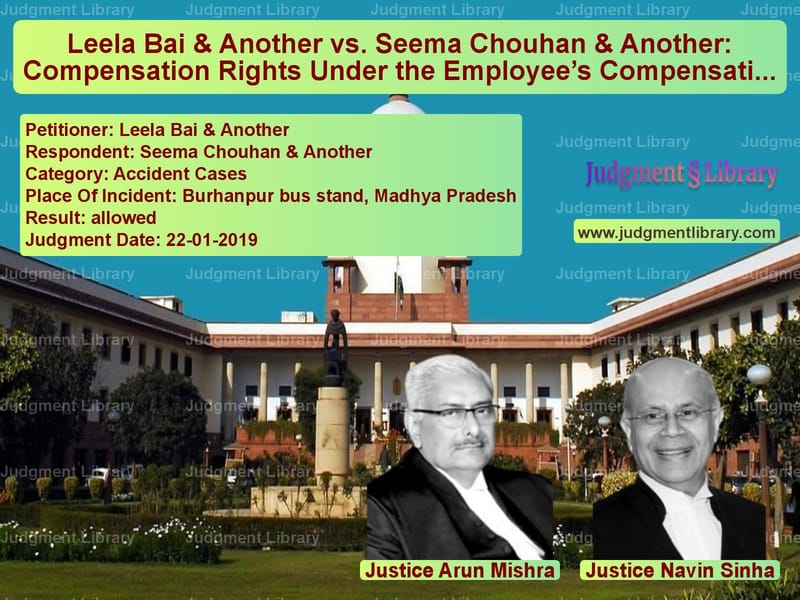 Featured image for Supreme Court Judgment dated 22-01-2019 in case of petitioner name Leela Bai & Another vs Seema Chouhan & Another