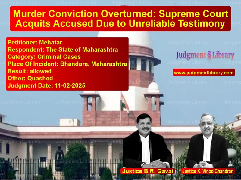Murder Conviction Overturned: Supreme Court Acquits Accused Due to Lack of Evidence image for SC Judgment dated 28-02-2025 in the case of Abdul Wahid, Abdul Shakur vs State of Rajasthan